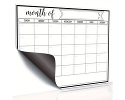 Daity Magnetisch prikbord voor de koelkast - magnetische uitwisbare kalender - maand- en weekplanner - whiteboard geschikt voor kinderen - tieners en volwassenen - 28*21 cm — cadeau in Kalenders & Planners