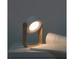Nachtlampje Draagbare Lantaarn Licht USB Intrekbare Opvouwbare Led Bureaulamp - Slaapkamer Leeslamp (wit) — cadeau in Gadgets