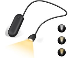 Draagbare led-leeslamp met 3 kleuren en 3 helderheidsniveaus - 360° opvouwbaar USB-leeslicht - geschikt voor reizen, breien en lezen op kantoor — cadeau in Gadgets
