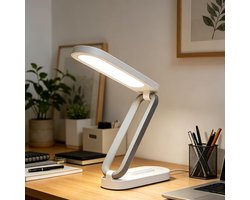 Ryoudavell - Opvouwbare LED Bureaulamp Oplaadbaar - 3 Helderheidsstanden - Type-C - Draagbaar Leeslampje voor Kantoor & Thuis — cadeau in Gadgets