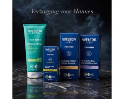 Weleda Men Verzorgingsset in Transparant Tasje – Compleet en Natuurlijk Verzorgingspakket: showergel 3in1- serum 30ml; shaving cream en aftershave balm — cadeau in Verzorging