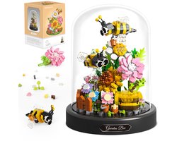 Namajunas - Mini Kunstbloemen Boeket - Bloemenboeket in Stolp - Bouwsets Volwassenen - Botanical Flowers Collection - Botanical Bloemen - Bouwsets - Niet geschikt voor LEGO - Bij - Decoratie voor Huis, Cadeau, Pasen, Moederdag — cadeau in Spellen & Speelgoed
