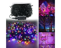 80m 800 LED Lichtketting Buiten Binnen Met Steker Lichtkettinggordijn Kleurig 8 Modi Geheugenfunctie Kerstverlichting Voor Kerstfeest Feestbruiloft Pasen Waterdicht IP44 — cadeau in Cadeau-ideeën