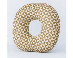 Magnico® Piercing Kussen - Donut kussen - Bruin-Wit - Comfortabel - Kussen met gat - Ringkussen - Oor - Oorkussen - Bevordert betere genezing – Hoogwaardig materiaal - Pasen - Moederdag - Cadeau — cadeau in Verzorging
