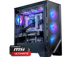 FlowUp x Powered By MSI - De Nog Enger Gaming PC - AMD Ryzen 7 9700X - NVIDIA RTX 5070 Ti 16GB - 32 GB DDR5 RAM - 2TB - Waterkoeling — cadeau in Elektronica