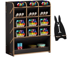 Multifunctionele Houten Bureau Organizer voor Kantoor en School - Pennenhouder met Lade en Opbergruimte — cadeau in Wonen & Interieur