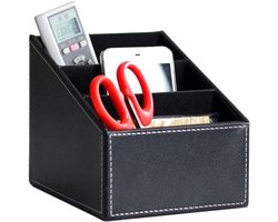 Stijlvolle leren bureau-organizer voor kantoor en thuis - compact en veelzijdig — cadeau in Wonen & Interieur