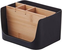 Houten bureau-organizer met 5 vakken voor kantoor en thuis — cadeau in Cadeau-ideeën