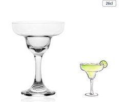 Luxe Cocktailglazen Set - 6 Stuks - 260 ml - 26 cl - Glas - Hoogwaardige kwaliteit - Cocktail Glazen — cadeau in Kookcadeaus