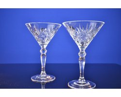 Luxe Kristallen Martini- & Cocktailglazen – Set van 2 – 21 cl — cadeau in Kookcadeaus