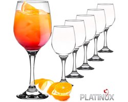 Set van 6 Luxe Wijnglazen en Waterglazen 250ml - Stevig Bekerglas voor Cocktail en Drank — cadeau in Kookcadeaus
