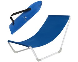 Malatec Strandstoel - opvouwbaar - lichtgewicht - draagbaar - blauw - 95 x 60 x 45 cm — cadeau in Sport & Outdoor