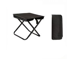 Folding stool-opvouwbare kruk kamperen-stoel-Portable Camping Stool and Folding Small Chair - Compact Folding Stool - Durable Foldable Stool for Fishing, Hiking, BBQ, Outdoor Activities - Black - 26x24x24cm — cadeau in Sport & Outdoor