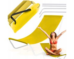 Opvouwbare Gele Strandstoel - Comfortabel en Draagbaar — cadeau in Sport & Outdoor