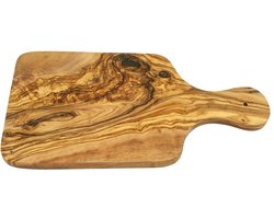 D.O.M. Handgemaakte kleine Snijplank met Handgreep – Uniek 23 x 10 CM — cadeau in Kookcadeaus