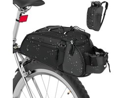 Waterdichte Fietstas Achterop met 8L Capaciteit en Reflecterende Strip voor E-bikes en Fietsen — cadeau in Sport & Outdoor