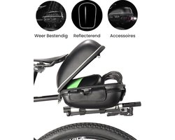 Rockbros - Zadeltas voor achterop de Fiets - Waterdichte Fietstas - Reflecterend - Zwart — cadeau in Sport & Outdoor