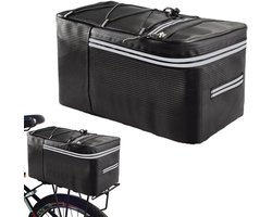 Waterdichte Fietstas Achterop met Reflecterende Strepen - Fietsmand Bagage voor Boodschappen en Outdoor - 15 Liter — cadeau in Sport & Outdoor