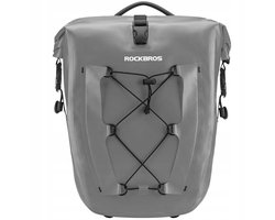 Waterdichte Fietstas Achterop 25L - Grijze Bagagezak — cadeau in Sport & Outdoor