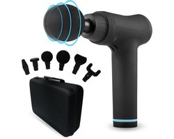 Pure Relief Massage Gun – Krachtig Draadloos Massageapparaat | 30 Vibratiestanden tot 3500 RPM | Spierherstel, Ontspanning & Sportmassage | Inclusief 6 Opzetstukken & LCD Touchscreen — cadeau in Sport & Outdoor