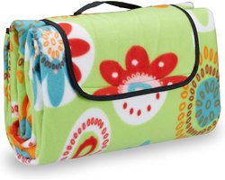 Picknickkleed XXL 200x200 cm - Waterdicht Picknickkleed - groen - Draagbare en Wasbare Picknickdeken met Handvat - Zandvrij Buitenkleed voor Strand, Camping, Park, Tuin, Wandelen, Barbecue en Picknick - Opvouwbaar Picknickkleed - Gewatteerd — cadeau in Sport & Outdoor