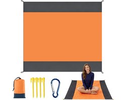 Outdoor Reisdeken — Zandbestendige Strandmat — Waterdicht & Opvouwbaar — Lichtgewicht & Draagbaar — Picknickmat — Grondzeil – Ideaal voor Strand, Kamperen, Reizen en Wandelen — 140*200cm — cadeau in Sport & Outdoor