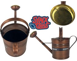Synx Tools Gieter Koper 5 Liter - Metaal - 5L - Gieters - gieters voor binnen - gieters voor buiten - kleine gieter - gieter binnen - plantengieter — cadeau in Wonen & Interieur