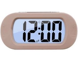 Digitale Wekker Klok - 24uurs wekker - Werkt Op Batterijen - Makkelijk Instelbaar Alarm met Snooze en licht Functie - Kinderwekker Reiswekker - Digitale LED Klok/Wekker - Trendy Wekker Met Snooze functie - Stevige Alarmklok - Licht Roze — cadeau in Elektronica