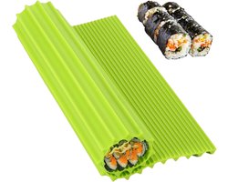 20 x 22 cm, groen | Siliconen rolmat voor beginners, professionals, koken, feesten, sushi en Japans eten — cadeau in Cadeau-ideeën