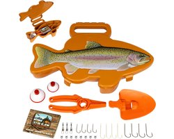 Visgerei Box Kit - Hengel Accessoires Set - Beginnen met Vissen - Inclusief Multi-tool — cadeau in Sport & Outdoor