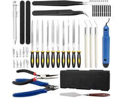 Complete 3D Printer Gereedschapsset met 42 Onderdelen, Ontbraamtools, Schoonmaakaccessoires en Opbergtas voor Beginners en Enthousiastelingen — cadeau in Hobby