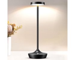 Draadloze Oplaadbare LED Tafellamp - 2 Stuks, Waterdichte Bureaulampen met Touch Dimfunctie en 3 Kleuren voor Buiten en Thuis — cadeau in Wonen & Interieur
