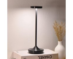 Draadloze Oplaadbare LED Tafellamp - 2 Stuks, Waterdichte Bureaulampen met Touch Dimfunctie en 3 Kleuren voor Buiten en Thuis — cadeau in Wonen & Interieur
