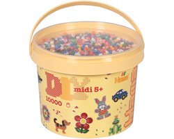 Hama - Strijkkralen - 10000 stuks in een emmer (2670180) — cadeau in Hobby