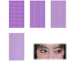 Zelfklevende Strass Steentjes Set - 4 Vel Glitterstenen 3/4/5/6 mm Knutselen & Decoratie — cadeau in Hobby