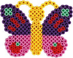 Hama MAXI EXTRA GROTE VLINDER strijkkralen vormpje / figuur / grondplaat voor extra grote maxi strijkparels (strijkkralenbordje butterfly dier lente zomer), creatief cadeau voor kleine kinderen / peuter en kleuters, kinderfeestje!) — cadeau in Spellen & Speelgoed