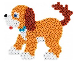 Hama midi GROTE HOND (Sint-Bernard / Berner Sennenhond) strijkkralen vormpje / figuur / grondplaat voor normale strijkparels (strijkkralenbordje / legbordje dier), schoencadeau Sint / Kerstmis! — cadeau in Spellen & Speelgoed