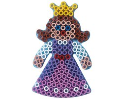 Hama MAXI PRINSES / MEISJE strijkkralen vormpje / figuur / grondplaat voor extra GROTE MAXI strijkparels (strijkkralenbordje / legbordje), schoencadeau Sint / Kerstmis! — cadeau in Spellen & Speelgoed