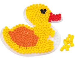 Hama MAXI EEND / BADEEND strijkkralen vormpje / figuur / grondplaat voor extra grote maxi strijkparels (strijkkralenbordje dier vogel groot), schoencadeau Sint / Kerstmis! — cadeau in Spellen & Speelgoed