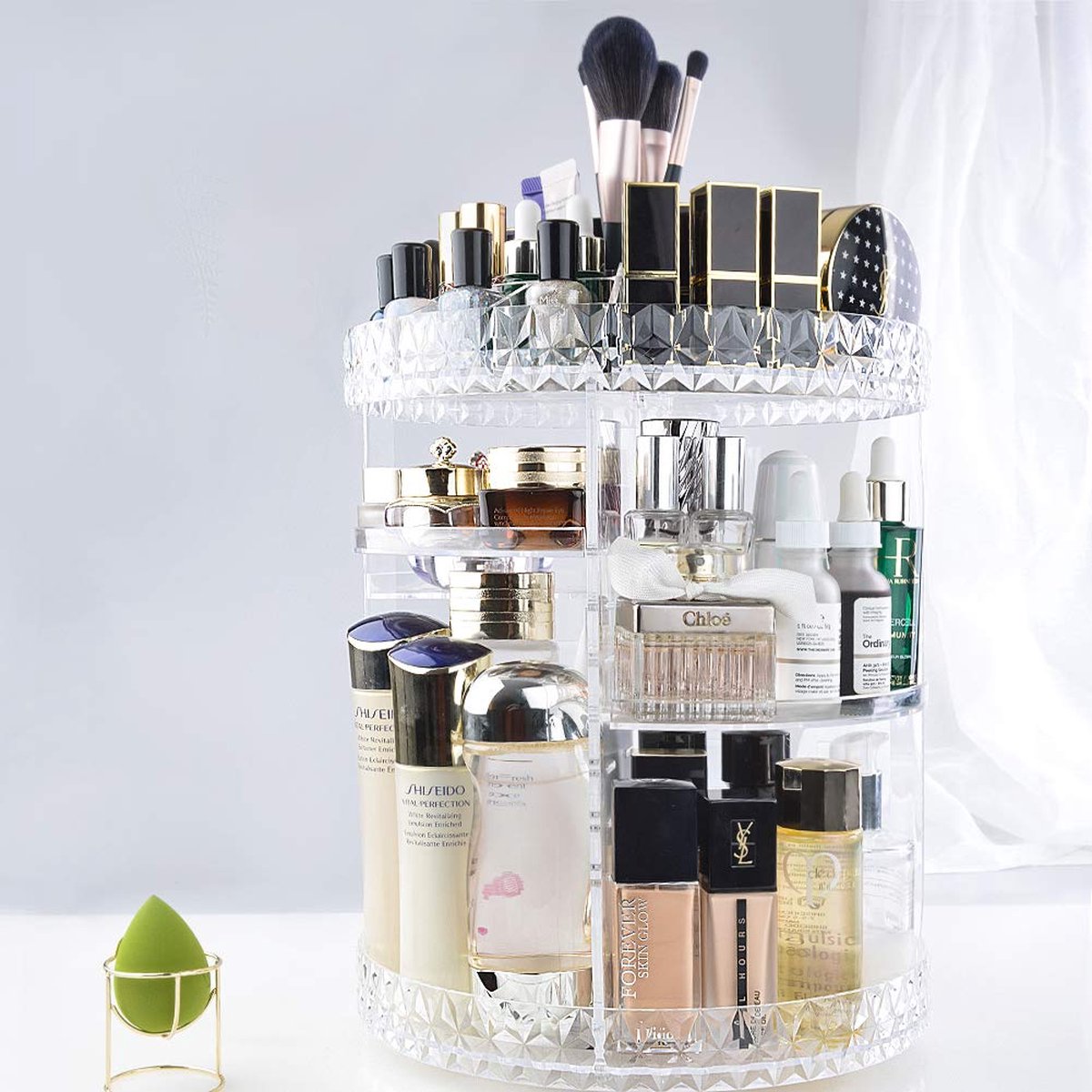 JHR GOODS Make-Up Organizer Transparant en Draaibaar