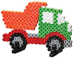 Hama MAXI TRUCK / VRACHTWAGEN (auto) strijkkralen vormpje / figuur / grondplaat voor extra grote maxi strijkparels (strijkkralenbordje / legbordje luchtvaart / voertuig groot) — cadeau in Spellen & Speelgoed