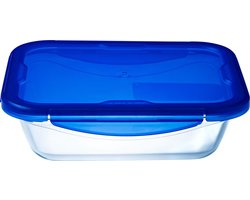 Pyrex - Cook & Go Schaal Rechthoek met Deksel 0,8 liter - Transparant — cadeau in Koken & Dineren