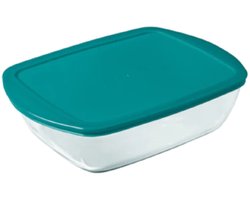 PYREX - Cook & Store Schaal Rechthoek - Inclusief Deksel - 1,1l — cadeau in Kookcadeaus