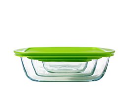 PYREX - Cook & Store Schaal Vierkant Inclusief Deksel - 2,2l — cadeau in Kookcadeaus