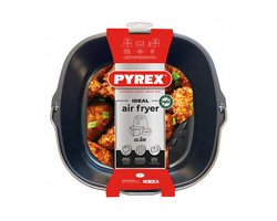 Pyrex Metalen mand/bak met handvat voor AIR FRYER 22x21 cm vierkant — cadeau in Cadeau-ideeën