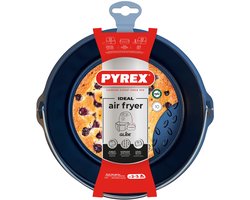PYREX Metalen mand/bak met handvat voor AIR FRYER 20x19 cm rond — cadeau in Cadeau-ideeën