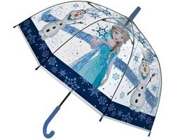 Frozen Paraplu - Kinderparaplu - Metaal frame - Blauw - Transparant — cadeau in Spellen & Speelgoed