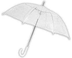 Paraplu transparant plastic paraplu's 100 cm - doorzichtige paraplu - trouwparaplu - bruidsparaplu - stijlvol - bruiloft - trouwen - fashionable - trouwparaplu — cadeau in Cadeau-ideeën