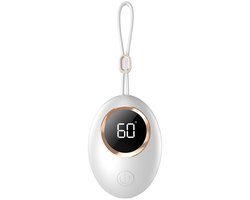 Oplaadbare handwarmer, 3000 mAh, draagbaar, herbruikbaar, met led-display, zakwarmer voor buiten, kamperen, wandelen, wintercadeau voor kinderen, vrouwen — cadeau in Gadgets