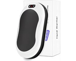 Oplaadbare handwarmer met digitaal display en 3 verwarmingsmodi – draagbare elektrische handwarmer – dubbelzijdige verwarming – voor kamperen, wandelen – wintercadeau. — cadeau in Gadgets